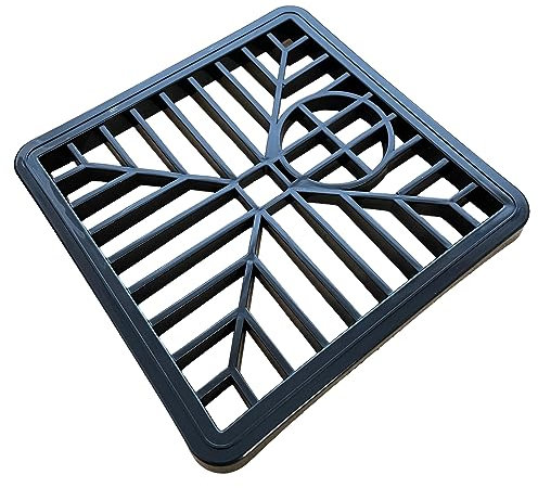 Griglia per scarico esterno, 15 cm (quadrata)