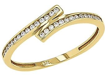 Amor Ring Damen Ringe, mit Zirkonia synth., Weiß, Kommt in Schmuck Geschenk Box, 2036934