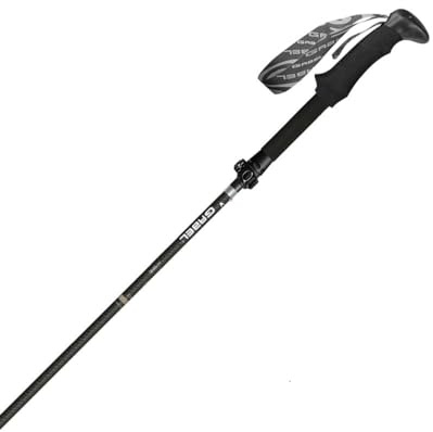 GABEL HYBRID CARBON Teleskopstöcke Gabel Carbon 3k + ALU 7075 für Bergsteigen und Trekking