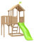 TP Toys - Treehouse Wooden Play Tower, With Panel Kit, Balcony & Wavy Slide. Two-storey Wooden Playhouse, Lookout Deck, Made From FSC Certified Wood - Age 3 Years+