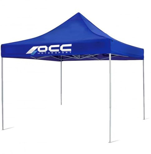 OCC MOTOR SPORT Rennzelt 3X3M Edelstahl Blau 40 mm 420 Oxford, blau, 3 x 3 metros