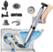 Toilet Plunger, High Pressure Plunger Kit, Unblocker Heavy Duty Toilet Plunger with with A Holder and 4 Replaceable Heads, Toilet Plungers for Unblocking Bathtub, Sink, Drain and Pipe Clog