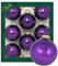 Krebs Glas Lauscha - Weihnachtsdekoration/Christbaumschmuck aus Glas - Unifarbende Kugeln - Menge: 8 Stück - Farbe: Lila - Größe: ca. 7 cm
