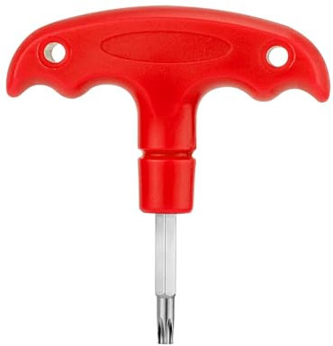 Golf Torque Wrench, Adjustable Golf Tool with Plastic Handle Metal Golf Driver Tool Golf Driver Spike Wrench Portable Golf Club Adjustment Head Tool for Golf Club Driver Equipment (Red)