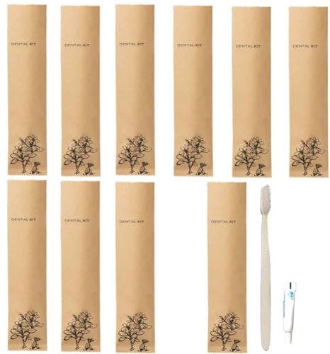 10 Stück einzeln verpackte Einweg-Zahnbürsten mit Zahnpasta, Einweg-Reisezahnbürste, weiche Borsten, Zahnbürsten für Zahnpflege, Gästezahnbürsten für Zuhause, Hotel, Reisen, Camping