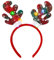 Weihnachts Stirnband mit LED Weihnachtsbaum Geweih Haarreif Weihnachts Santa Kopfschmuck Weihnachtsgeweih Haarbänder mit LED Weihnachtsmann Kopfbedeckung Geweih Stirnband Kopfbedeckung mit LED