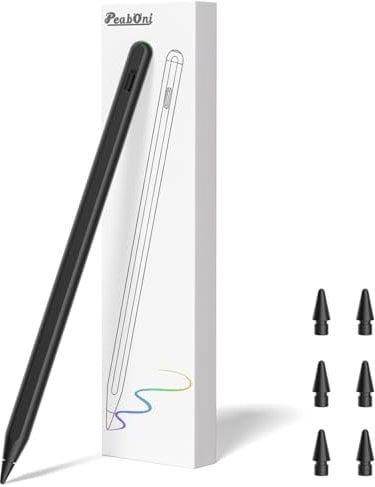 iPencil 2. Generation für ipad (2018-2024), Magnetische drahtlose Aufladung Stift für iPad Pro 13”(M4)/12,9 “/11 “, Air 6 (M2)/5/4/3, Mini 7 (A17 Pro)/6/5, iPad 6/7/8/9/10