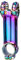 HESHUYAN Fahrradvorbauten MTB Road Bike Oil Slick STEM 17 7 Grad 60 70 80 90mm Hohe Festigkeit Leichte Fit 31.8mm Lenker Fahrradstiel(7degree 100 Rainbow)