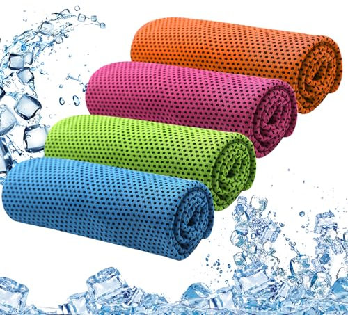 MINGRUO Asciugamano di raffreddamento, Asciugamano rinfrescante, Cooling towel, Freddo Ghiaccio Asciugamano in Microfibra per Ginnastica palestra Yoga