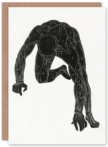 Artery8 Reijer Stolk Art Card Man Silhouette Anatomical Study of Muscles