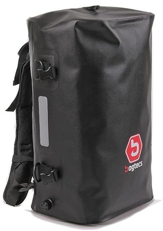 Bagtecs FZS wasserdichte Tasche, 35L Drybag, Reißverschluss, Rucksack-Design, Schwarz, Strand- und Meerestauglich, Boot-Sport, Kanu-Fahrt