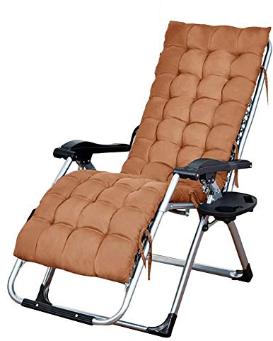 Tragbarer klappbarer Schaukelstuhl für Erwachsene – Multifunktionaler Liegestuhl für Terrasse, Veranda, Garten, Terrasse, Rasen, Camping, Braun, 65 x 75 x 115 cm