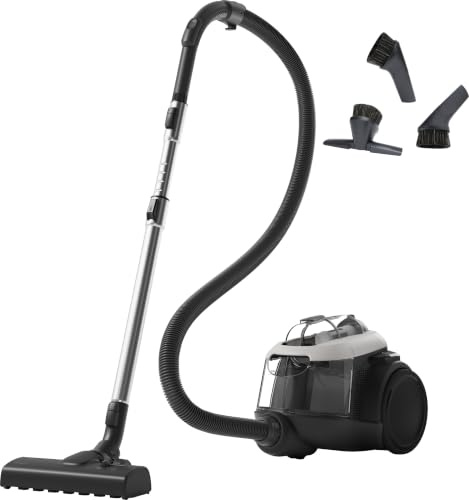 AEG CLEAN 6000 Staubsauger beutellos, Auto-Modus, 700 W, AL61C2SW | Für Hart- u. Teppichböden, waschbarer Hygiene Filter, 1,6 l Staubbehälter, 12 m Aktionsradius, Zusatzdüsen, 3 J. Garantie