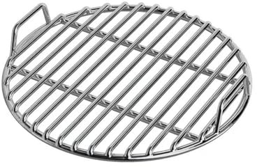 ChongKuan Grille de cuisson ronde en acier inoxydable pour brasero, pizza et pain, polyvalente comme grille de refroidissement pour micro-ondes et gâteaux, grille plate pour barbecue rond (diamètre 50