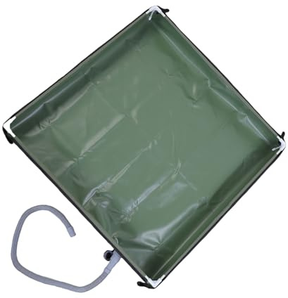 Yctze Bac de Douche Portable – Douche Pliable avec Tuyau d'évacuation Amovible pour Camping, Camping-car, Utilisation en Extérieur et en Intérieur | Voyage de Conception Compacte | Garde les Pieds