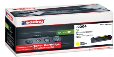 edding Toner EDD-2004 - Gelb - Reichweite 1400 Seiten - Ersetzt HP 125A (CB542A)