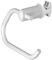 HANDY PAP Porta Rotolo Universale per Termoarredo e Scaldasalviette Bianco