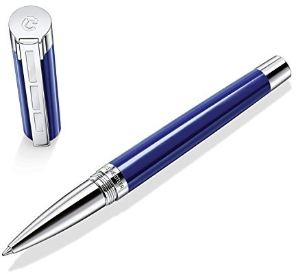 STAEDTLER Initium Resina Tintenroller, blaues Edelharz, M, schwarz, Made in Germany, mit edler Geschenkverpackung, 9PB213M-9