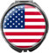 metALUm Pillendose mit Spiegel rund Metall 3 Fächer FLAGGE USA #0020