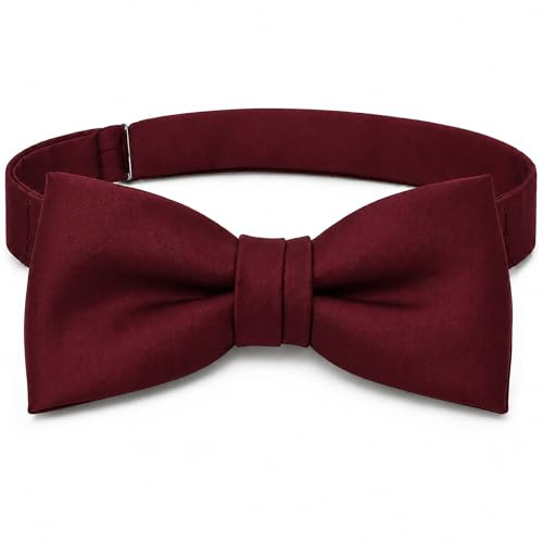 TigerTie Kinder Fliege Satin-Webart – vorgebunden – Kinderfliege für Kindergartenkind & Schulkind – Sichtband mit Hakenverschluss – verstellbar ca. 29–50 cm – für ca. 3–9 Jahre