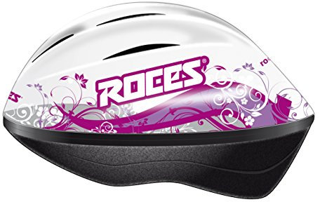 Roces ragazza Flower Casco, Bambina, FLOWER, Bianco/Viola, M (JR)