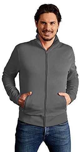Promodoro Herren 5290f Men´s Sweatjacke Gr.M Steel Grey 100% CO