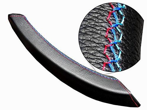 B M W X5 M Sport Accessories Door Handle Cover with M Performance Stitch, Easy fit Interior Pull Handle Leather Wrap for X5 E70 and X6 E71