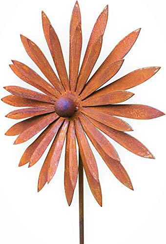 Bornhöft Gartenstecker Blume Metall Rost Gartendeko Edelrost rostige Gartendekoration