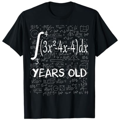 19e Anniversaire 19 Ans calcul intégrale mathématique Cadeau T-Shirt