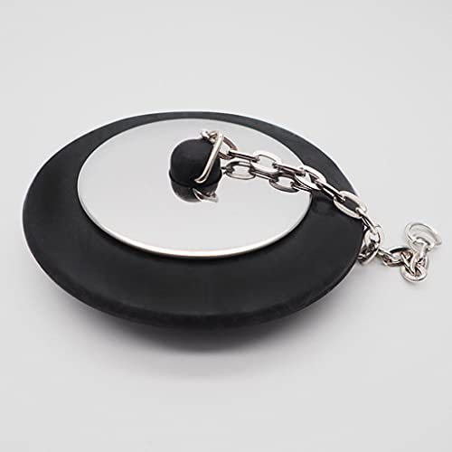 Folewr Gummi-Stöpsel für Badewanne mit Kette, Badewannenstöpsel für Haus und Hotel, 1 Stück