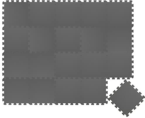 LittleTom 18 Teile Spielmatte Baby Puzzlematte ab Null - 30 x 30 cm Krabbelmatte Bodenmatte Kinder - Puzzle Teppich Kinderzimmer Matte - Outdoor Bodenschutzmatte Spielteppich Eva Schaumstoff Isomatte