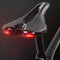 Fahrradsattel Rennradsattel-Fahrradsitz mit Warn-Rücklicht USB Wiederaufladbarer Mountainbike-Rennen Pu. Atmungsaktives weiches Sitzkissen Fahrradsitzbezug