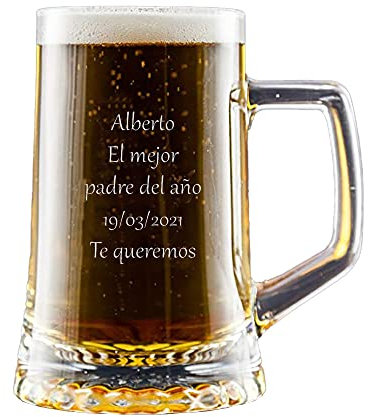 CALLE DEL REGALO Jarra de Cerveza grabada en Estuche de cartón