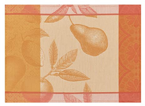 Le Jacquard Francais 27414 (2er Set) Beschichtete Tischset Arrière-pays Melon 50X36 cm Baumwolle