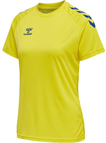 hummel Core XK Poly T-Shirt Damen gelbblau, M Damen