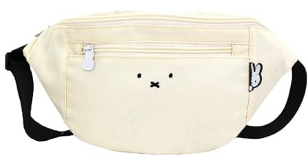 HAPITAS(ハピタス) Damen Miffy Hüfttasche, B185 Gesicht, elfenbeinfarben, Einheitsgröße, Miffy Hüfttasche