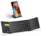 Artciety Foldable Bluetooth Keyboard, Wireless Portable Keyboard with Larger Touchpad, Pocket-Sized Folding Travel Keyboard for MacOS Android Windows iOS, Sync Up to 3 Devices (BT5.1 x 3)