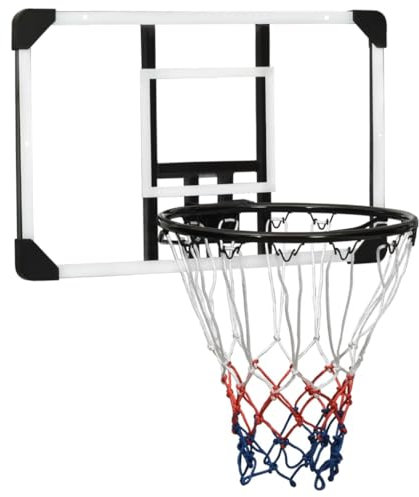 vidaXL Basketballkorb Basketballring Backboard Basketballanlage Basketball Rückbrett Basketballboard Transparent 71x45x2,5cm Polycarbonat