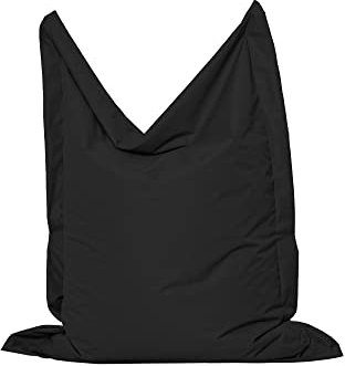 MB MILLINDABAG Rechteckig Sitzsack für Kinder Jugendliche und Erwachsene Beanbag Sitzen & Liegen Indoor & Outdoor Gaminggeignet & bereits gefüllt Sitzkissen (Schwarz, L - 120 X 160 cm)
