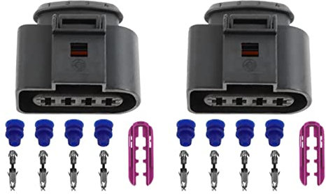 NONROT 2 stücke Zündspule Kabelbaum Stecker Reparatursatz for VW for Passat for Jetta for Golf for Käfer for Audi A3 A4 A5 A6 A8 Q5 Q7 R8 S4 1J0973724