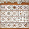 HOWAF 20 Pcs Pochoir Flocon de Neige de Noël Pochoir Kit de Dessin Au Pochoir en Plastique Réutilisable, Pochoirs en Forme de Flocons de Neige pour Décoration de Noël, Flocon de Neige Decoration