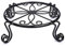 OnIUeZky Black Plant Stand for Flower Pot Heavy Duty Potted Holder Indoor Outdoor Metal Rustproof Iron Garden Container Round Supports Rack