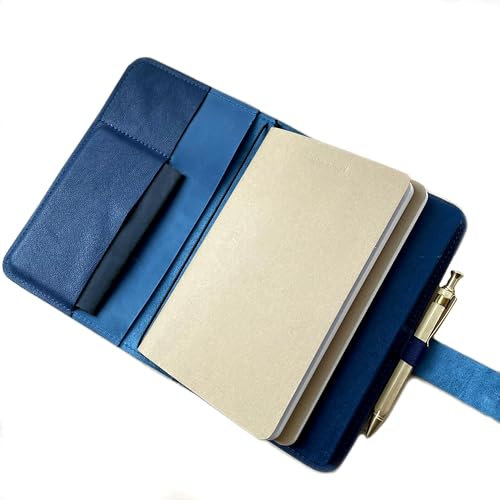 Leder Organizer A5 für Moleskine in Blau MAREA | Leuchturm | Skzzenbuch | Notizbuch | Kalender | Handmade by Manufactica®