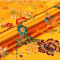 Künstlicher Seidenstoff Vintage Brokat Damast Chinesische Begonie Blume Für DIY Handwerk Patchwork Nähen Kostüm Wrap Tuch Tischdecke Polster 75X50cm (11 Orange)
