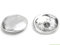 10 edle Metallknöpfe 22mm rund antiksilber Knöpfe mit Öse 2,2mm - Blumenmotiv Ösenknöpfe zum annähen nähen basteln -Jackenknöpfe Mantelknöpfe DIY