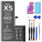 Batterie pour iPhone XS, 4900mAh Batterie de Remplacement Polymère Li-ION Haute Capacité Compatible avec iPhone XS(A2097 A1920 A2100), Battery Interne avec Kit d'Outils de Remplacement