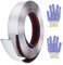 Modanatura Adesiva Parete 5m Striscia Adesiva Cromata Finitura a Specchio Metallizzata Acciaio Inossidabile Argento Decorative per Pareti Porte Mobili Auto (30mm)