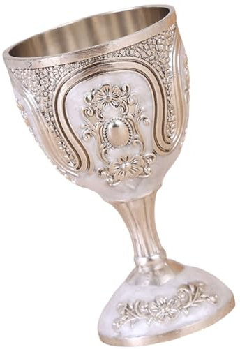 Frdun Copa de vino medieval retro renacentista cáliz comunión taza para regalo de familia amigo vecino