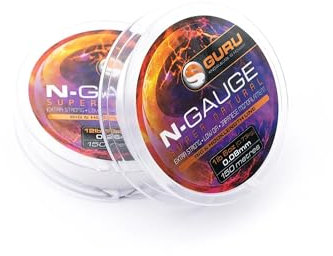 Tackle Guru N Gauge Super Natural Clear Rig and Hooklength Line (0.18mm 6lb 8oz/3.08kg)