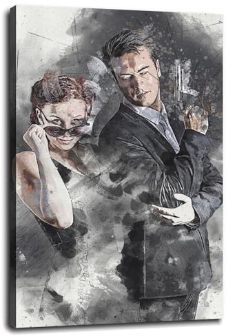 Filmplakat / Poster, Leinwandbild, Wandkunst, für Zuhause, mit Rahmen, 30,5 x 20,3 cm, 1 Stück